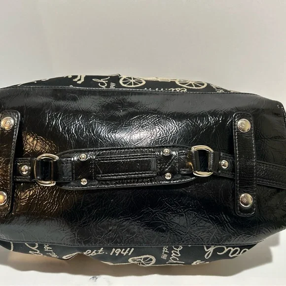 Coach Black and Tan Satchel - Picture 5 of 9